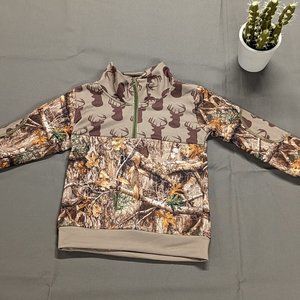 Kid's Camo Deer Pullover